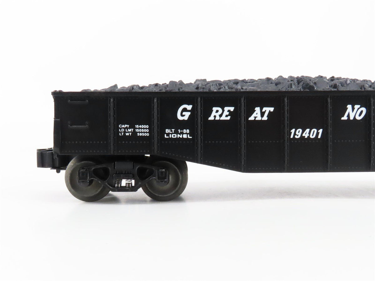 O Gauge 3-Rail Lionel 6-19401 GN Great Northern Gondola #19401 w/Coal Load