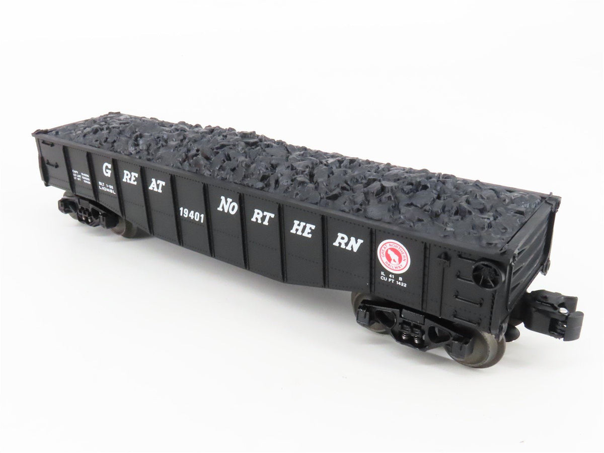 O Gauge 3-Rail Lionel 6-19401 GN Great Northern Gondola #19401 w/Coal Load