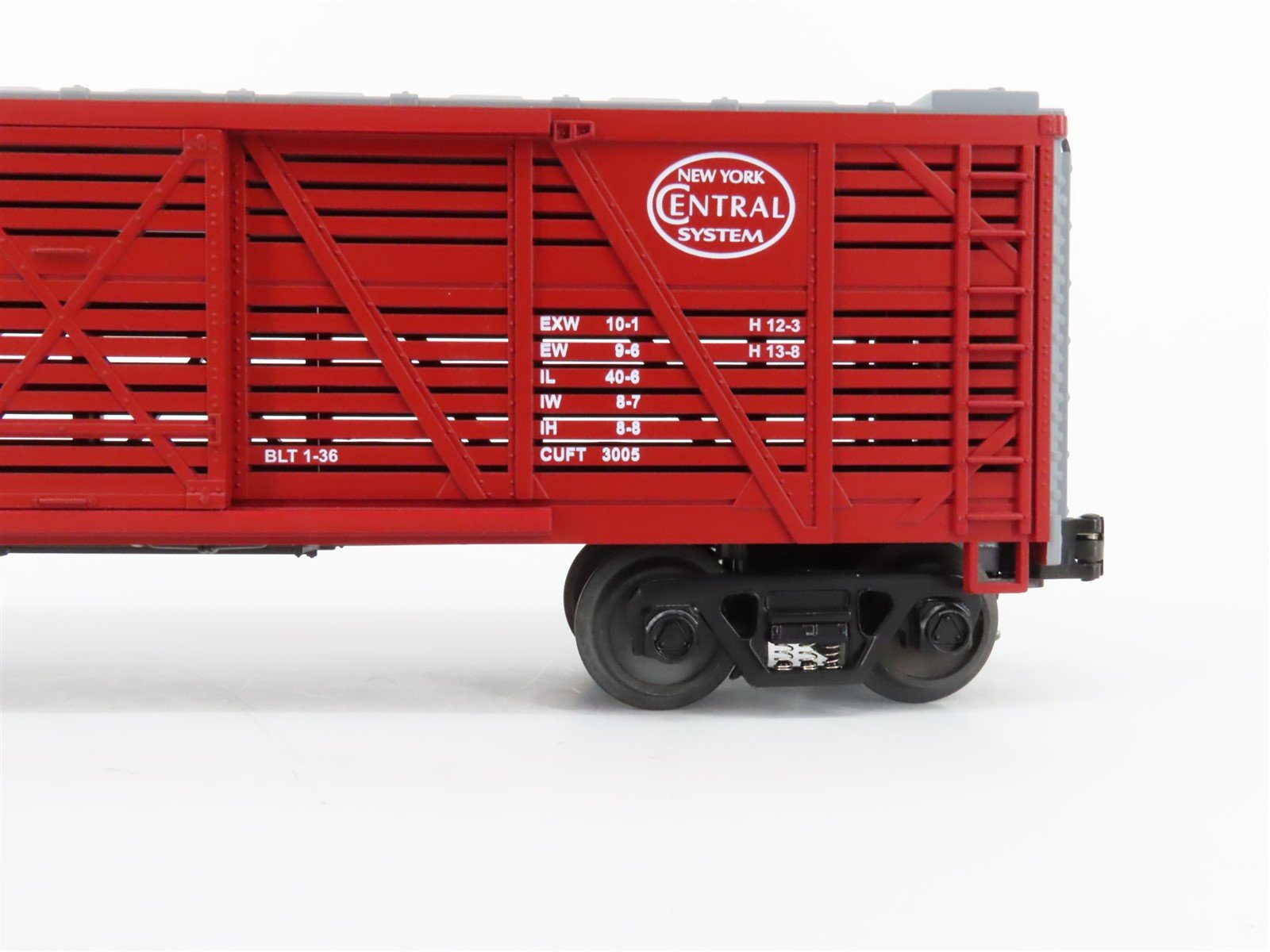 O Gauge 3-Rail Rail King Rugged Rails Series 33-7701 NYC Stock Car 74106