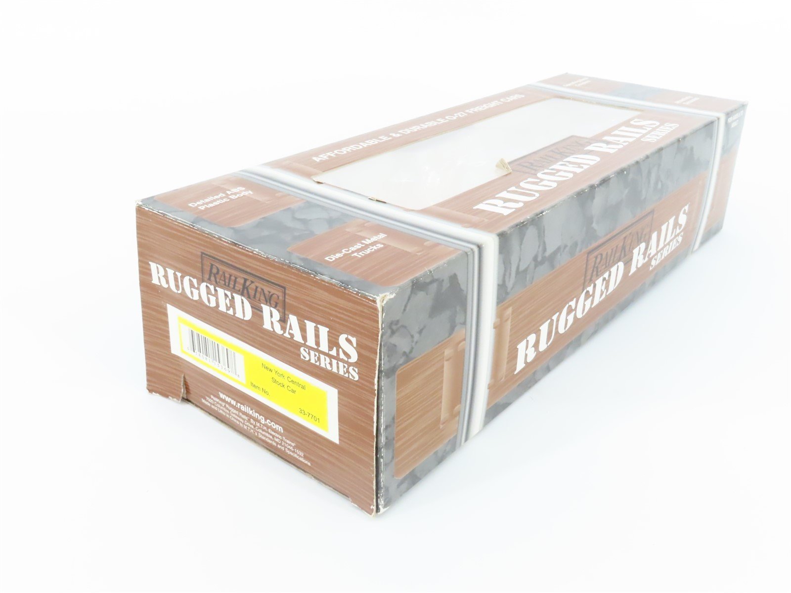 O Gauge 3-Rail Rail King Rugged Rails Series 33-7701 NYC Stock Car 74106