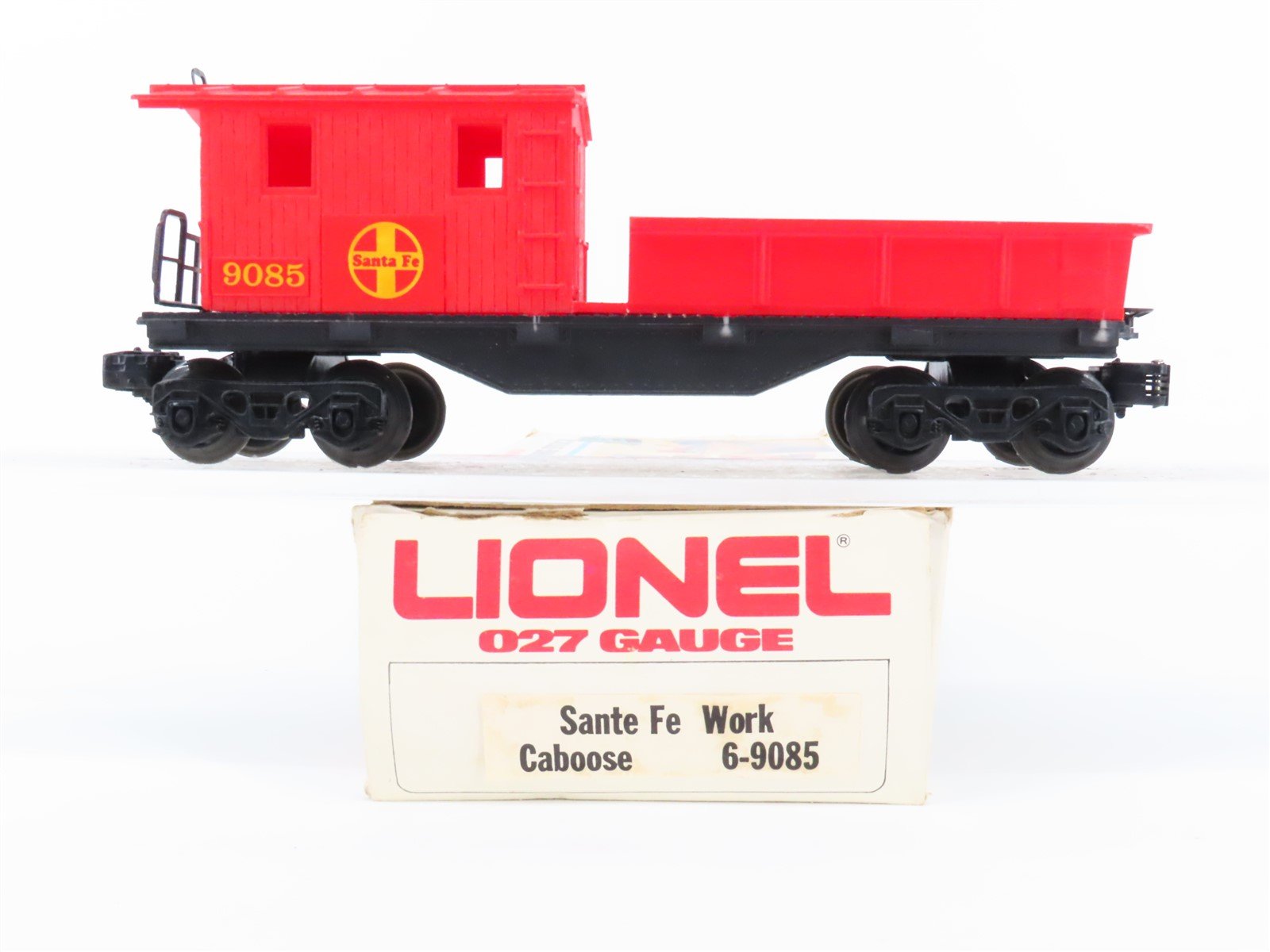 O Gauge 3-Rail Lionel 6-9085 ATSF Santa Fe Railroad Work Caboose #9085 w/ Loads
