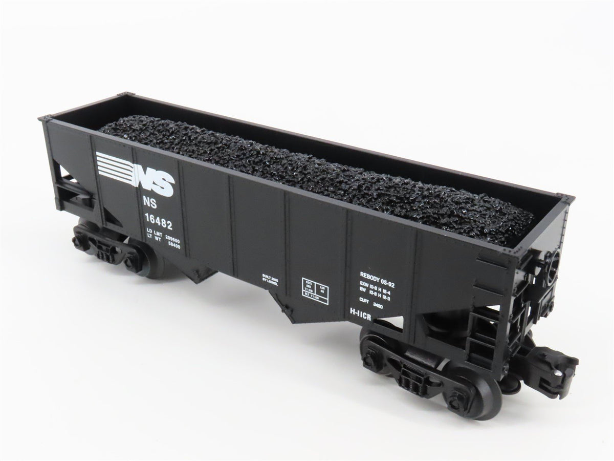 O Gauge 3-Rail Lionel 6-16482 NS Norfolk Southern Hopper #16482 w/Coal Load
