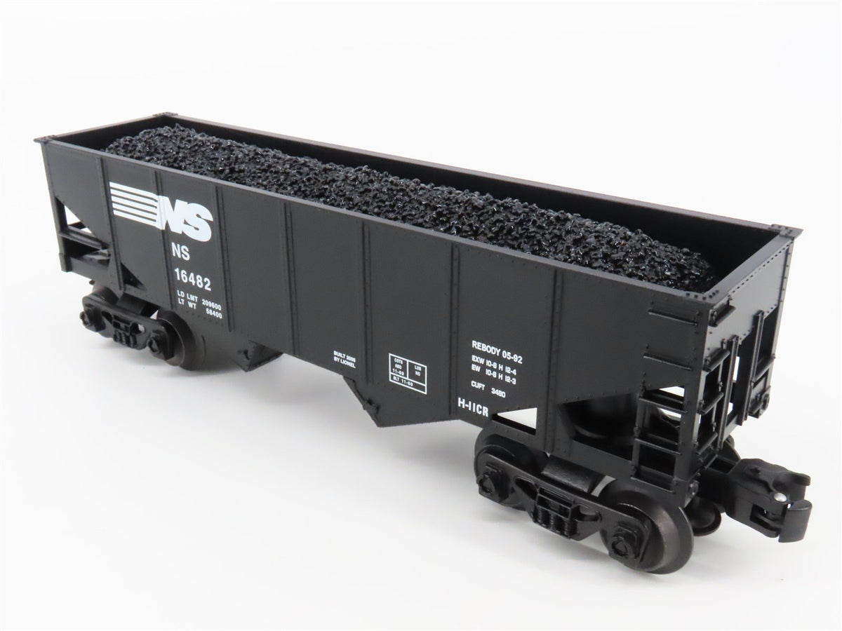O Gauge 3-Rail Lionel 6-16482 NS Norfolk Southern Hopper #16482 w/Coal Load