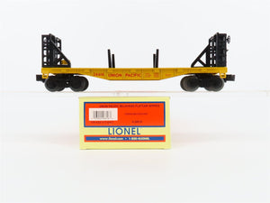 O Gauge 3-Rail Lionel 6-26616 UP Union Pacific Bulkhead Flat Car w/ Pipes #26616