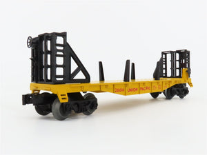 O Gauge 3-Rail Lionel 6-26616 UP Union Pacific Bulkhead Flat Car w/ Pipes #26616