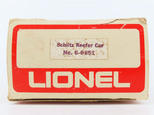 O Gauge 3-Rail Lionel 6-9851 Schlitz Beer Reefer #9851
