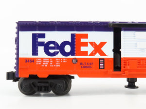 O Gauge 3-Rail Lionel 6-19835 3464X FedEx Animated Boxcar #3464