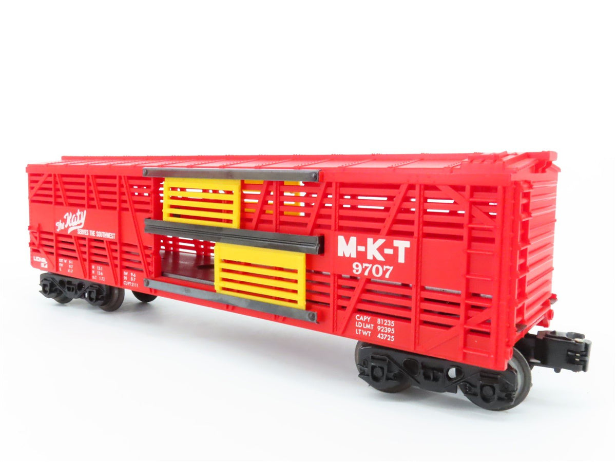 O Gauge 3-Rail Lionel 6-9707 M-K-T Katy Stock Car #9707