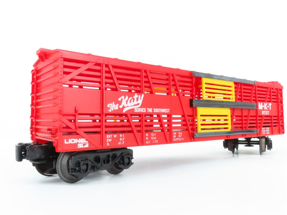O Gauge 3-Rail Lionel 6-9707 M-K-T Katy Stock Car #9707