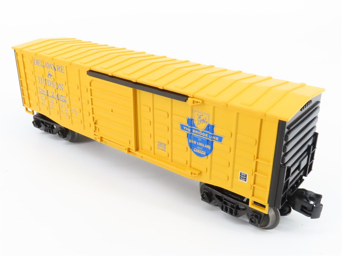O Gauge 3-Rail Lionel 6-15018 D&amp;H Delaware &amp; Hudson Waffle Side Boxcar #24052