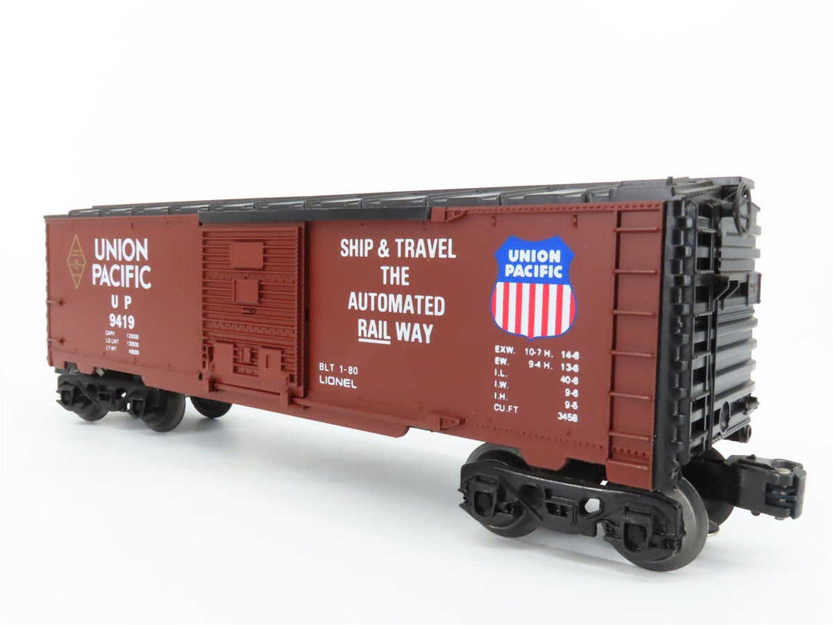 O Gauge 3-Rail Lionel 6-9419 UP Union Pacific Single Door Box Car #9785