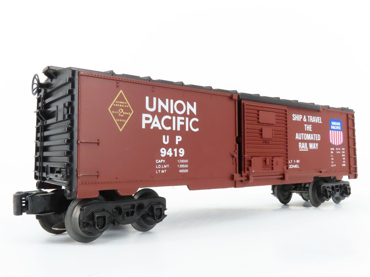 O Gauge 3-Rail Lionel 6-9419 UP Union Pacific Single Door Box Car #9785