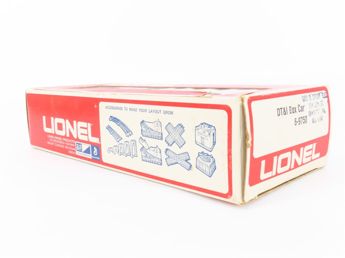 O Gauge 3-Rail Lionel 6-9750 DTI Detroit Toledo &amp; Ironton Box Car #9750