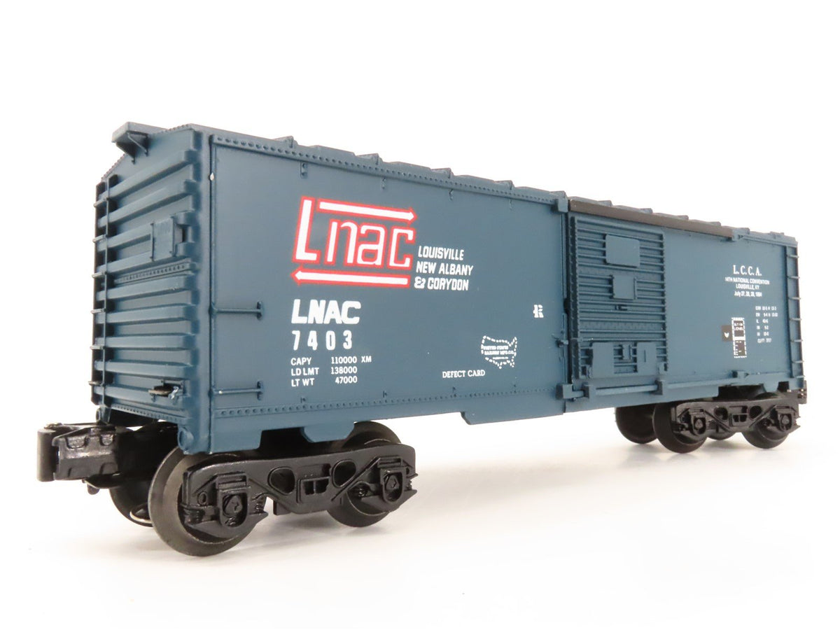 O Gauge 3-Rail Lionel 6-7403 LCCA LNAC Railroad Single Door Box Car #7403