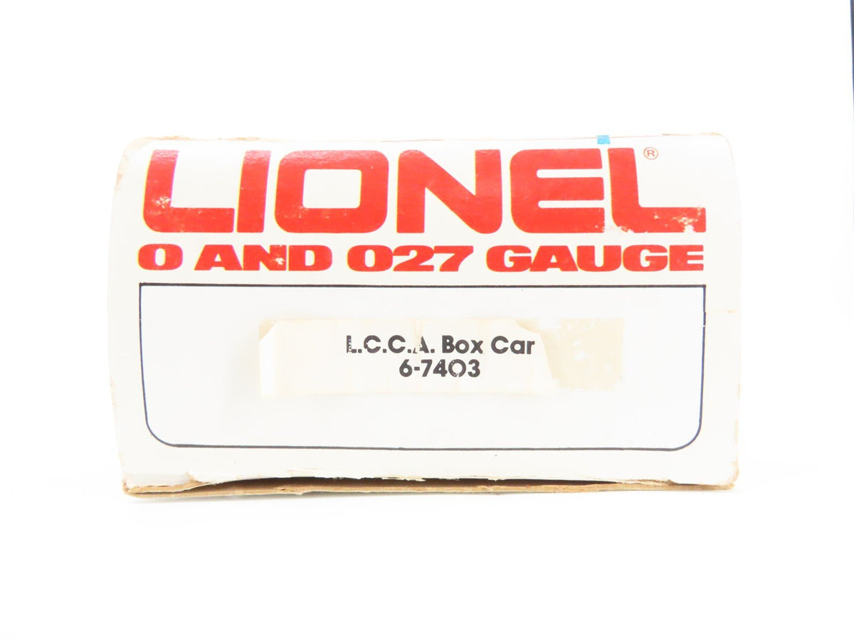 O Gauge 3-Rail Lionel 6-7403 LCCA LNAC Railroad Single Door Box Car #7403