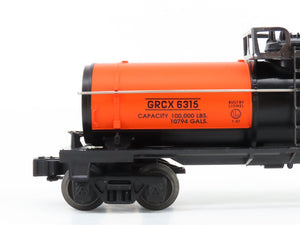 O Gauge 3-Rail Lionel 6-19611 GRCX Gulf Oil Corp Single Dome Tank Car 6315