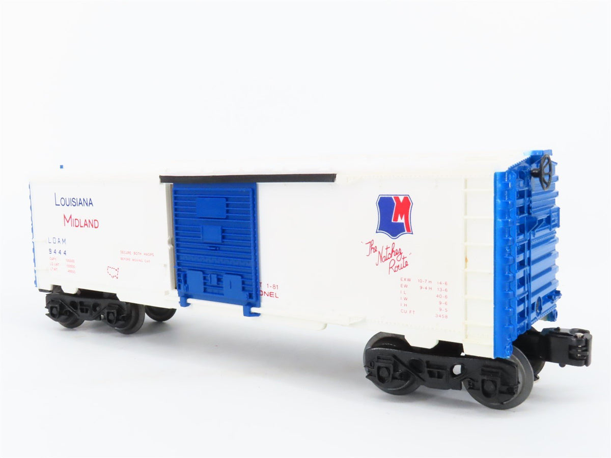 O Gauge 3-Rail Lionel 6-9444 LDAM The Natchez Route Single Door Box Car #9444