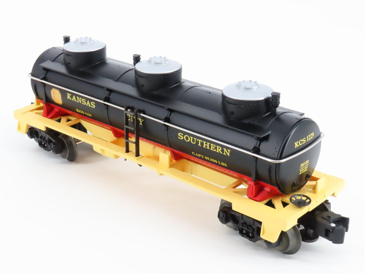 O Gauge 3-Rail Lionel 6-26120 KCS Kansas City Southern 3-Dome Tankcar #1229