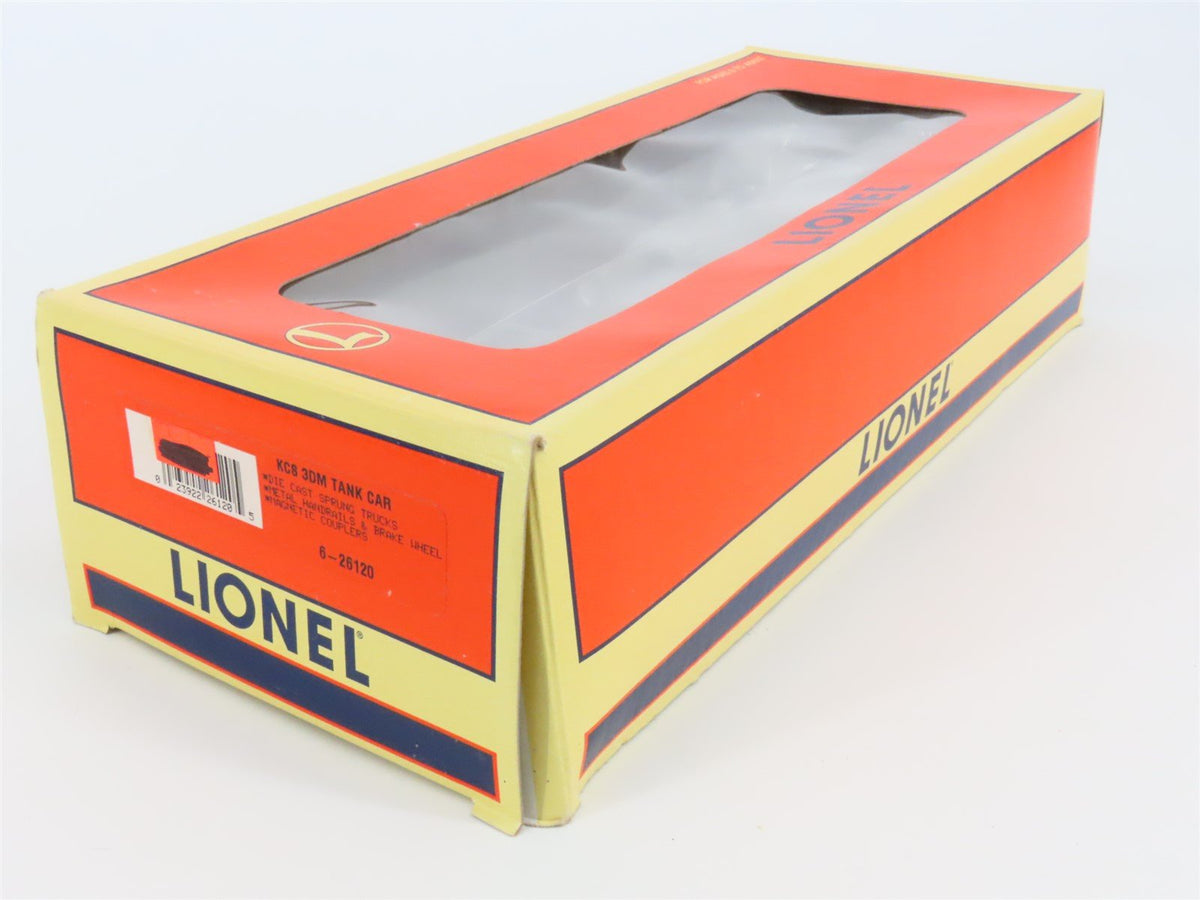 O Gauge 3-Rail Lionel 6-26120 KCS Kansas City Southern 3-Dome Tankcar #1229