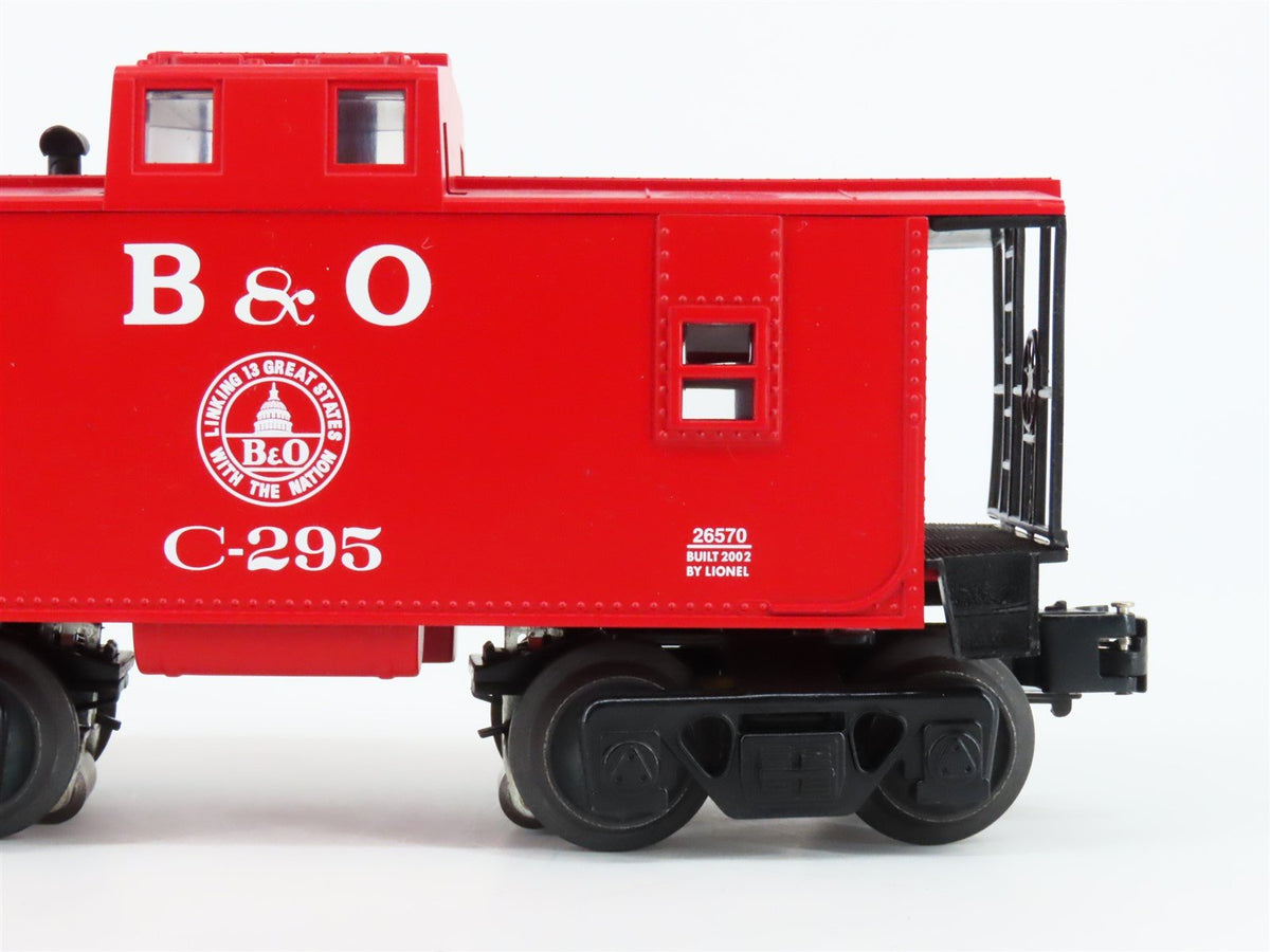 O Gauge 3-Rail Lionel 6-26570 B&amp;O Baltimore &amp; Ohio Caboose #C-295 w/Lights