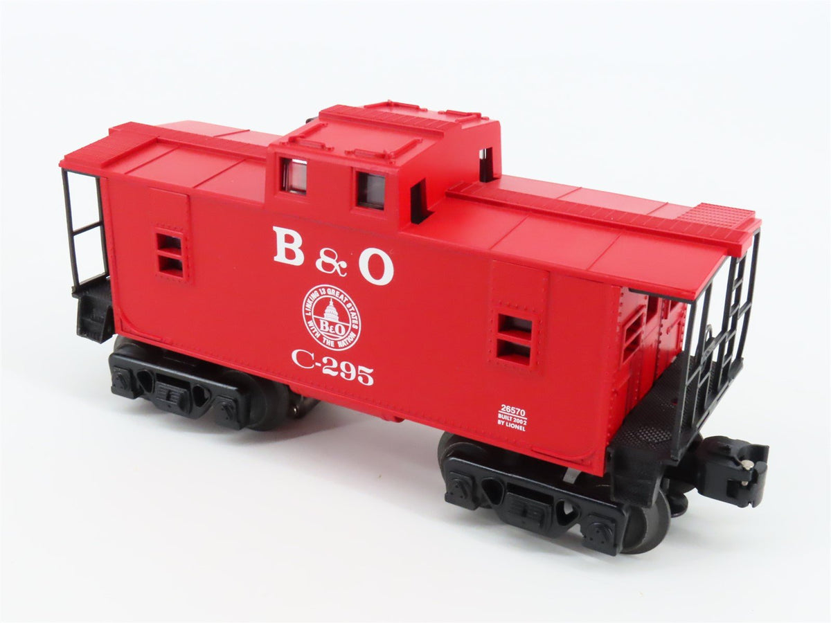 O Gauge 3-Rail Lionel 6-26570 B&amp;O Baltimore &amp; Ohio Caboose #C-295 w/Lights
