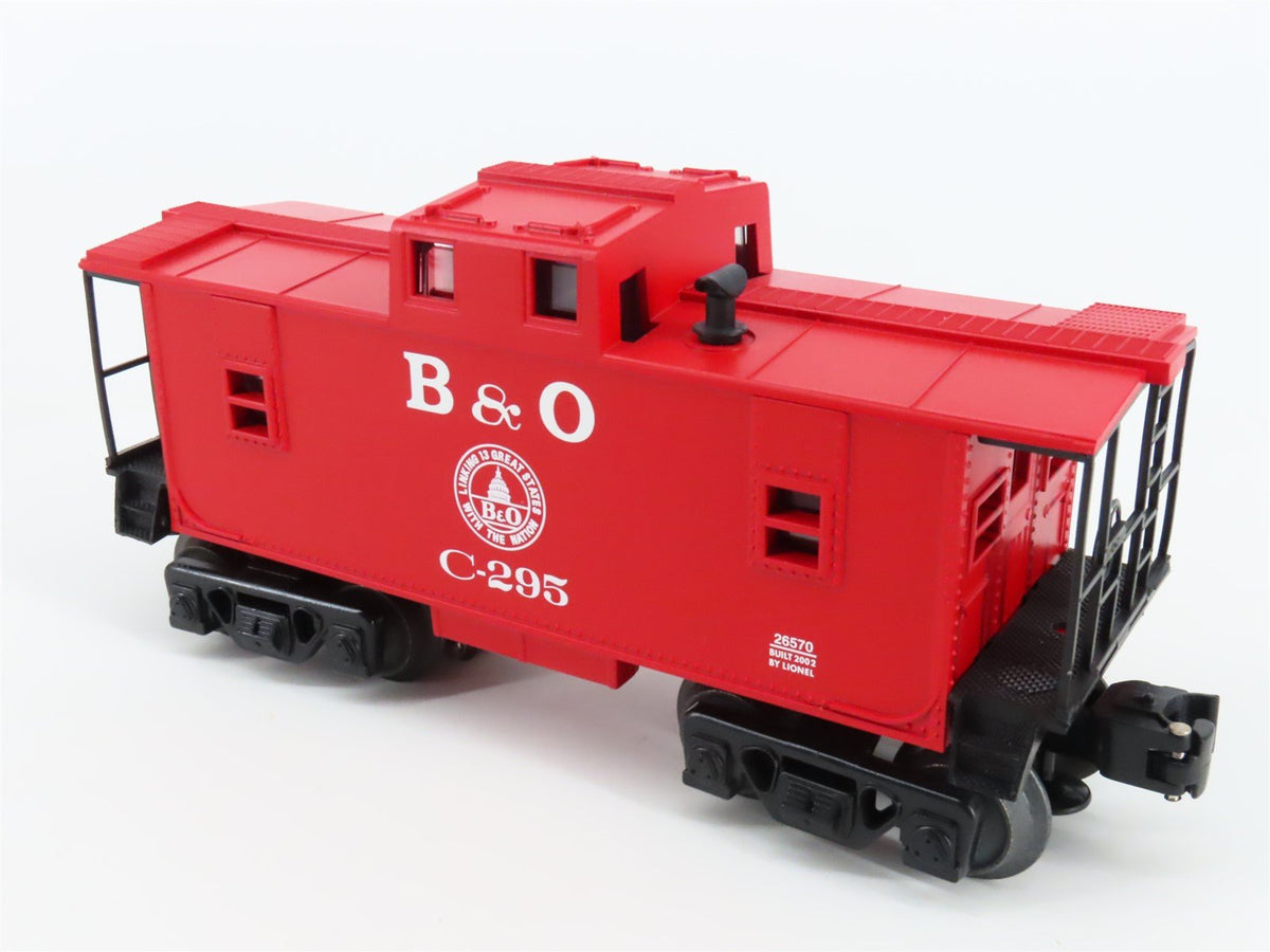 O Gauge 3-Rail Lionel 6-26570 B&amp;O Baltimore &amp; Ohio Caboose #C-295 w/Lights