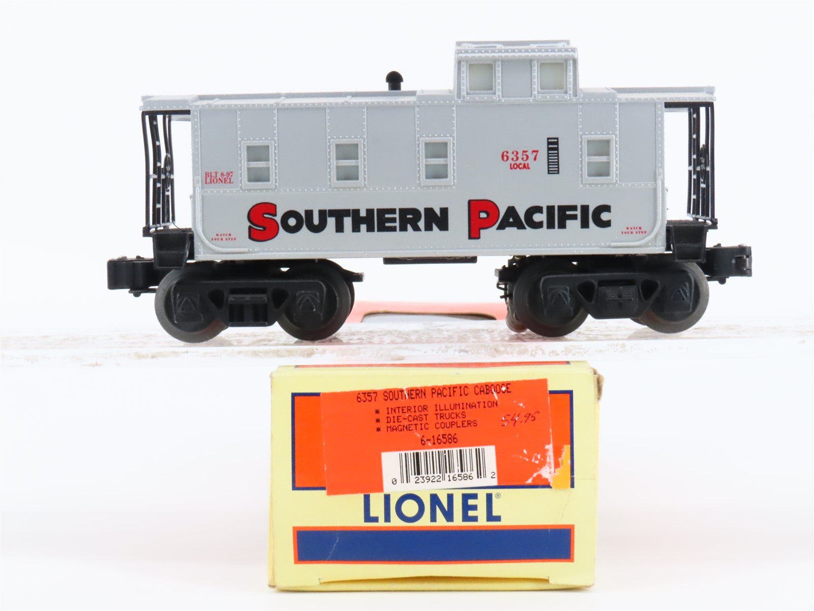 O Gauge 3-Rail Lionel 6-16586 6357 SP Southern Pacific Caboose #6357 wLights