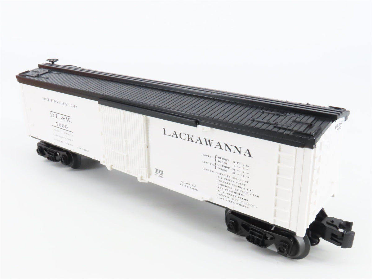 O Gauge 3-Rail Lionel 6-36131 DLW Lackawanna Woodsided Reefer #7000