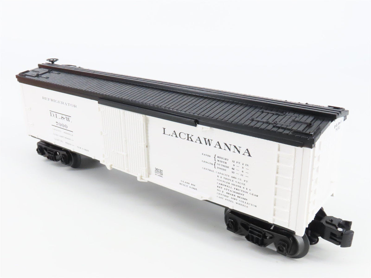 O Gauge 3-Rail Lionel 6-36131 DLW Lackawanna Woodsided Reefer #7000