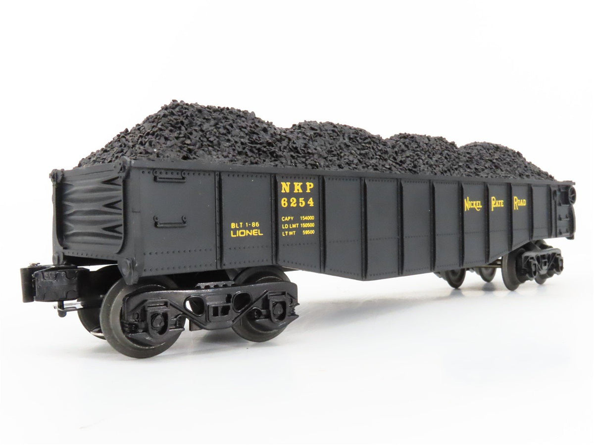 O Gauge 3-Rail Lionel 6-6254 NKP Nickel Plate Road Gondola #6254 w/ Load