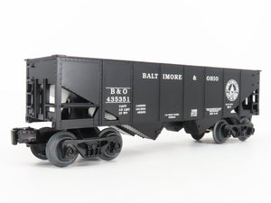 O 3-Rail Lionel 6-16469 B&O Baltimore & Ohio Starter 2-Bay Hopper Car #435351