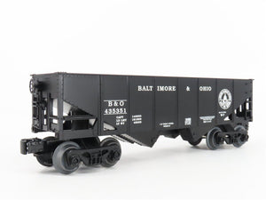 O 3-Rail Lionel 6-16469 B&O Baltimore & Ohio Starter 2-Bay Hopper Car #435351