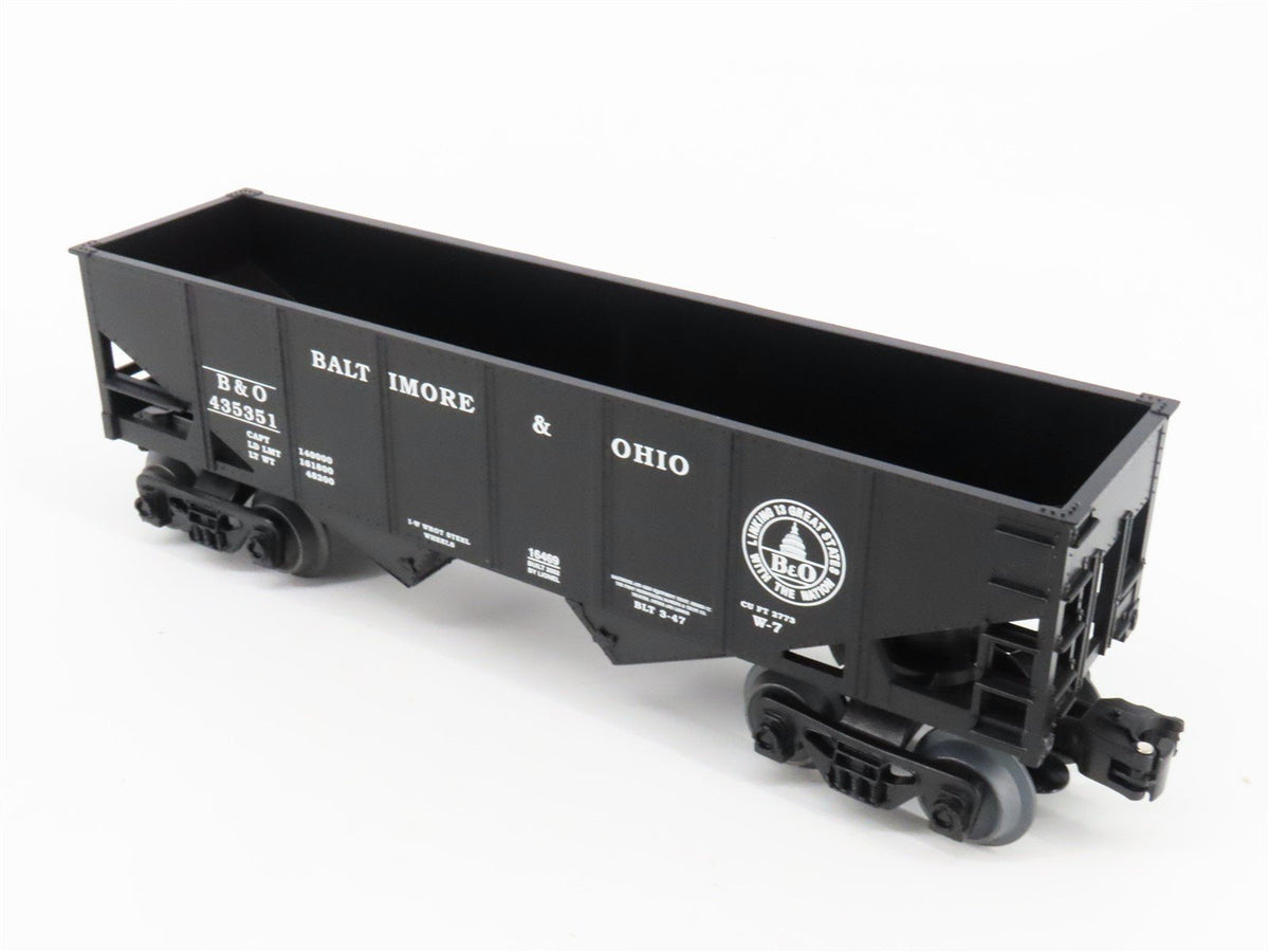 O 3-Rail Lionel 6-16469 B&amp;O Baltimore &amp; Ohio Starter 2-Bay Hopper Car #435351