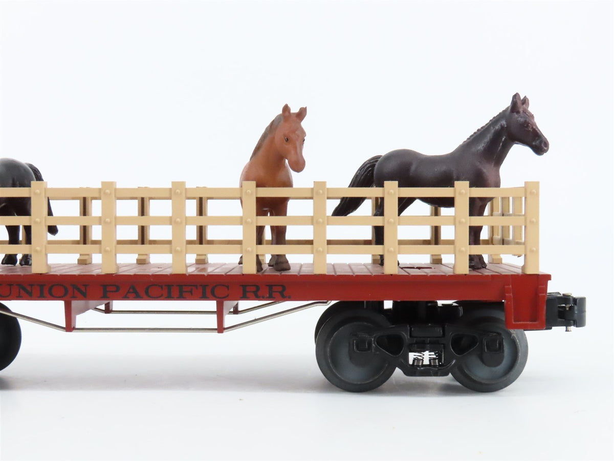 O 3-Rail Lionel 6-26036 UP Union Pacific Flatcar #26036 w/Horses