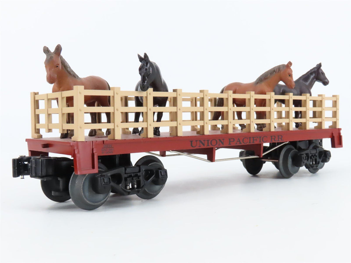 O 3-Rail Lionel 6-26036 UP Union Pacific Flatcar #26036 w/Horses