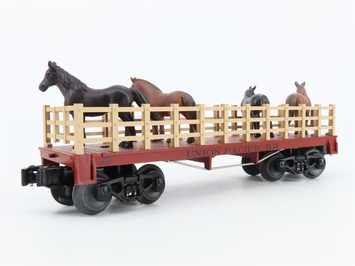 O 3-Rail Lionel 6-26036 UP Union Pacific Flatcar #26036 w/Horses