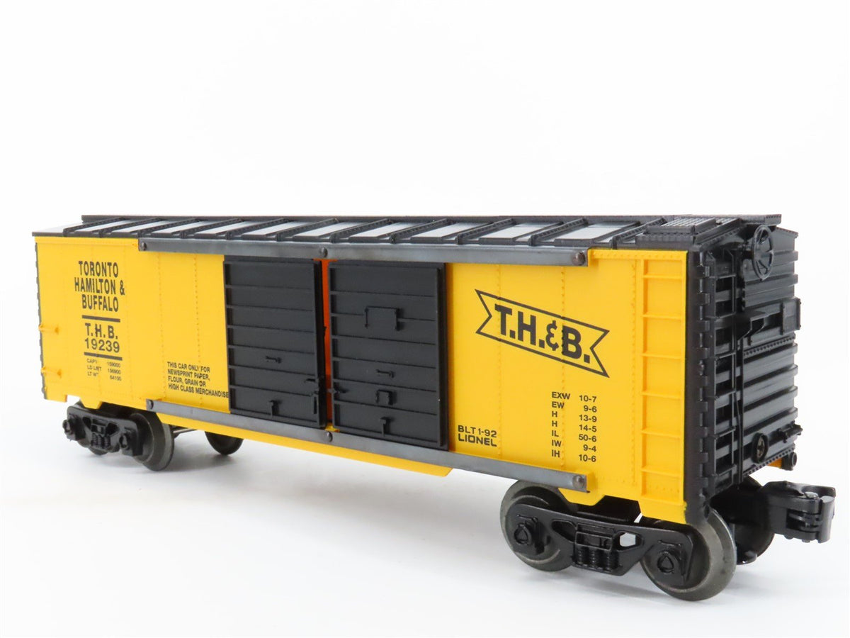 O Gauge 3-Rail Lionel 6-19239 THB Toronto Hamilton &amp; Buffalo Box Car #19239
