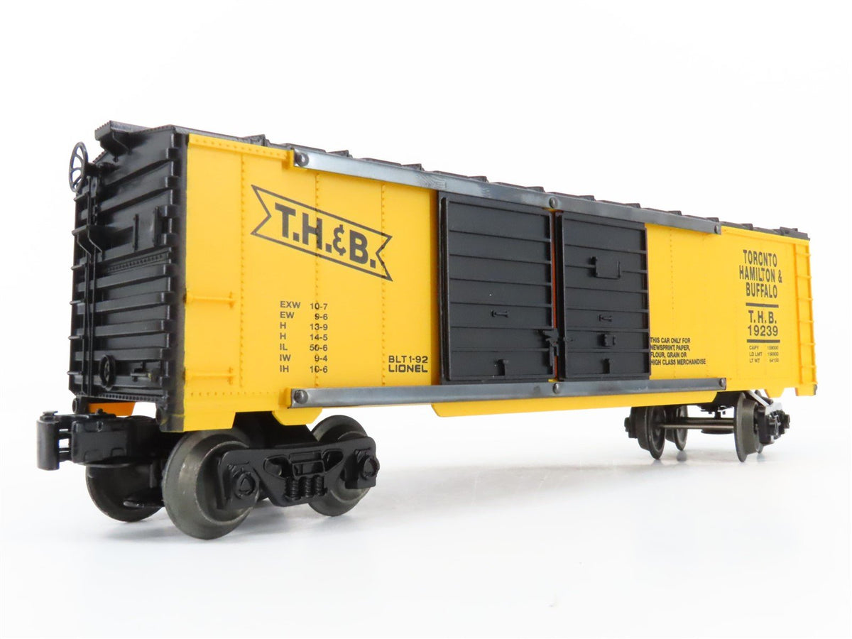 O Gauge 3-Rail Lionel 6-19239 THB Toronto Hamilton &amp; Buffalo Box Car #19239