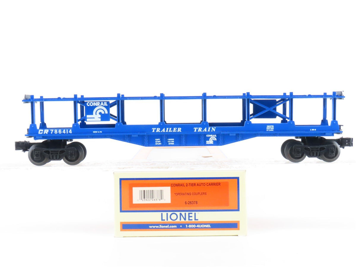 O 3-Rail Lionel 6-26378 CR Conrail 2-Tier Auto Carrier #86414