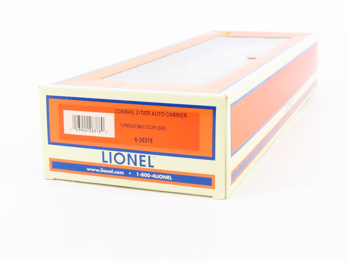 O 3-Rail Lionel 6-26378 CR Conrail 2-Tier Auto Carrier #86414