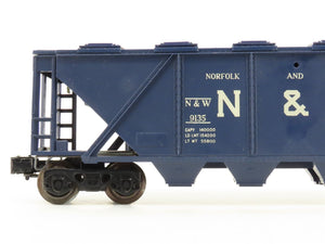 O Gauge 3-Rail Lionel 6-9135 N&W Norfolk & Western Covered 4-Bay Hopper #9135