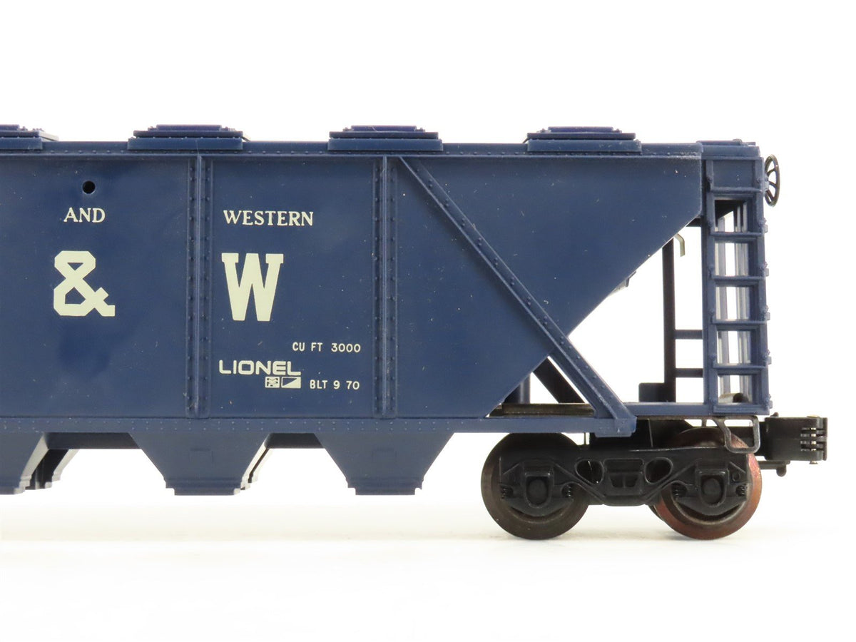 O Gauge 3-Rail Lionel 6-9135 N&amp;W Norfolk &amp; Western Covered 4-Bay Hopper #9135