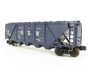 O Gauge 3-Rail Lionel 6-9135 N&W Norfolk & Western Covered 4-Bay Hopper #9135