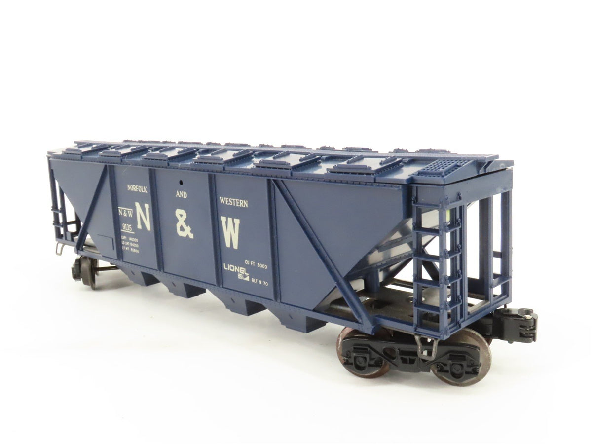 O Gauge 3-Rail Lionel 6-9135 N&amp;W Norfolk &amp; Western Covered 4-Bay Hopper #9135