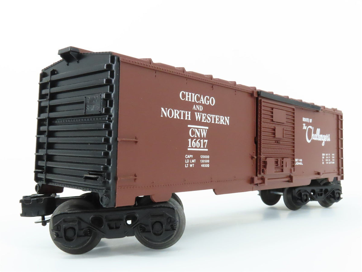 O Gauge 3-Rail Lionel 6-16617 CNW Route of the Challengers Box Car #16617