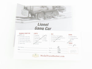 O Gauge 3-Rail Lionel 6-28442 #50 Powered Gang Car
