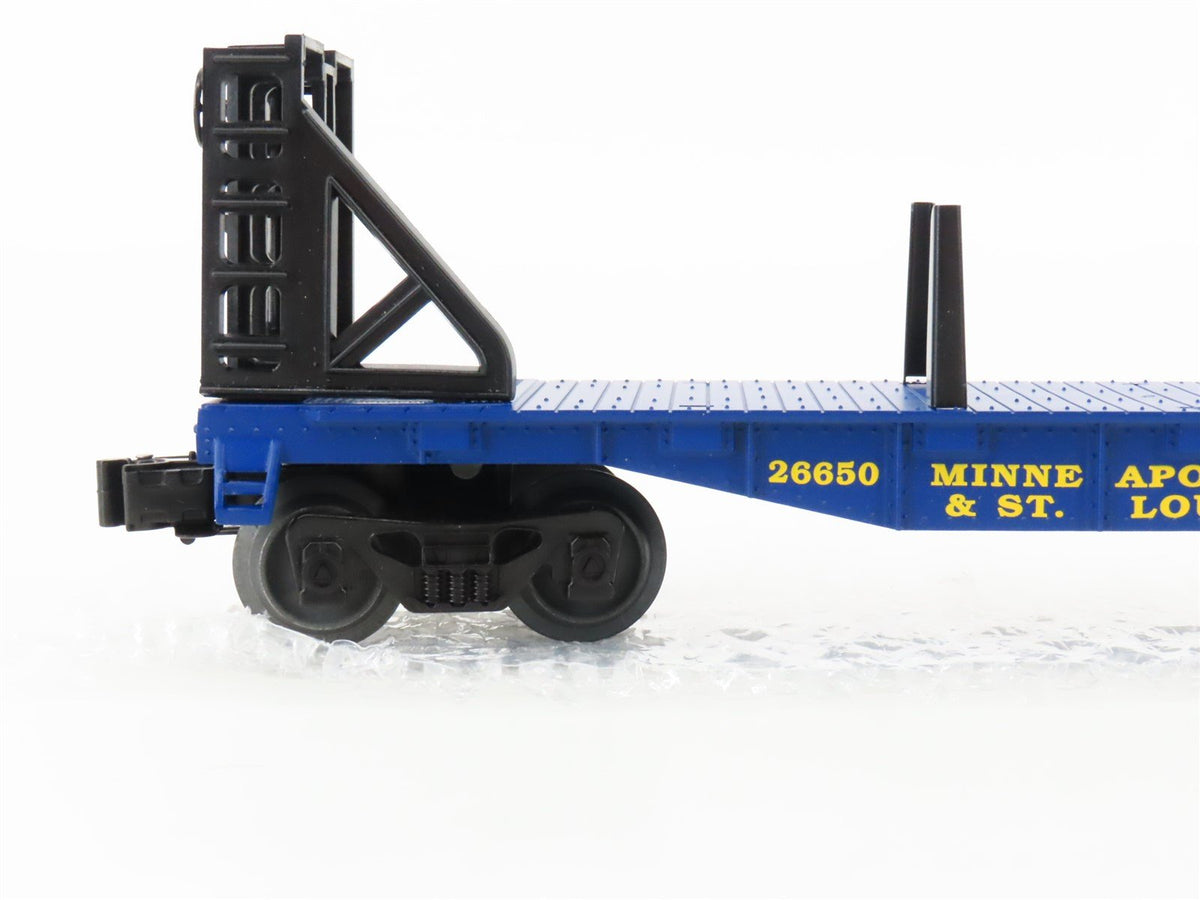 O 3-Rail Lionel 6-30157 M&amp;StL/EL Railway Gondola &amp; Flatcar w/Loads 2-Pack