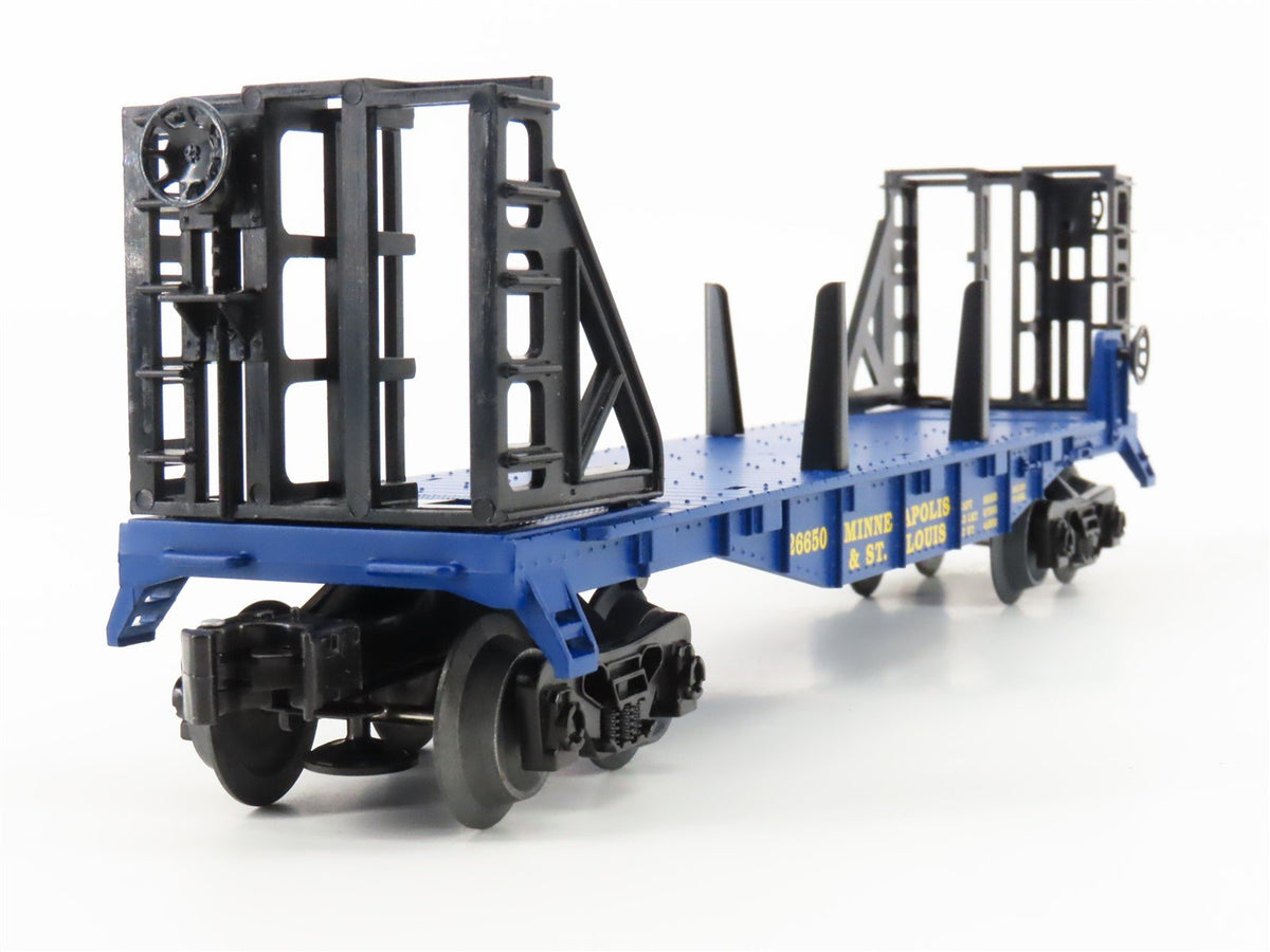 O 3-Rail Lionel 6-30157 M&amp;StL/EL Railway Gondola &amp; Flatcar w/Loads 2-Pack