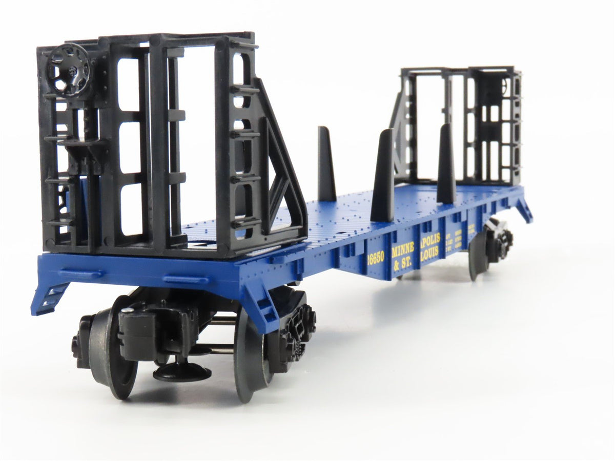 O 3-Rail Lionel 6-30157 M&amp;StL/EL Railway Gondola &amp; Flatcar w/Loads 2-Pack