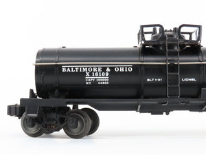 O Gauge 3-Rail Lionel 6-16109 B&O Baltimore & Ohio Single Dome Tank Car #X16109